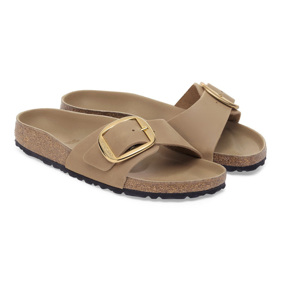 madrid big buckle natural leather oiled