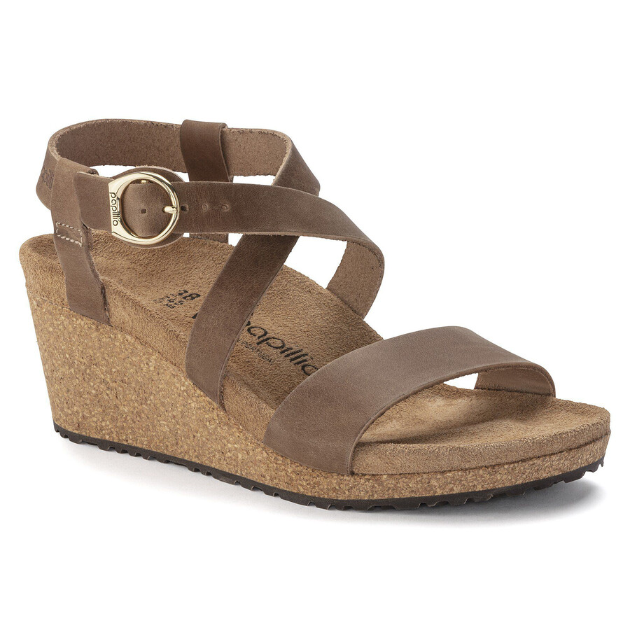 sibyl ring-buckle natural leather cognac