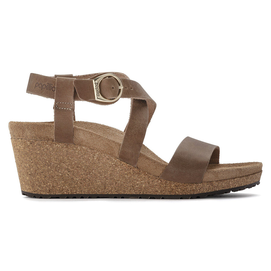 sibyl ring-buckle natural leather cognac