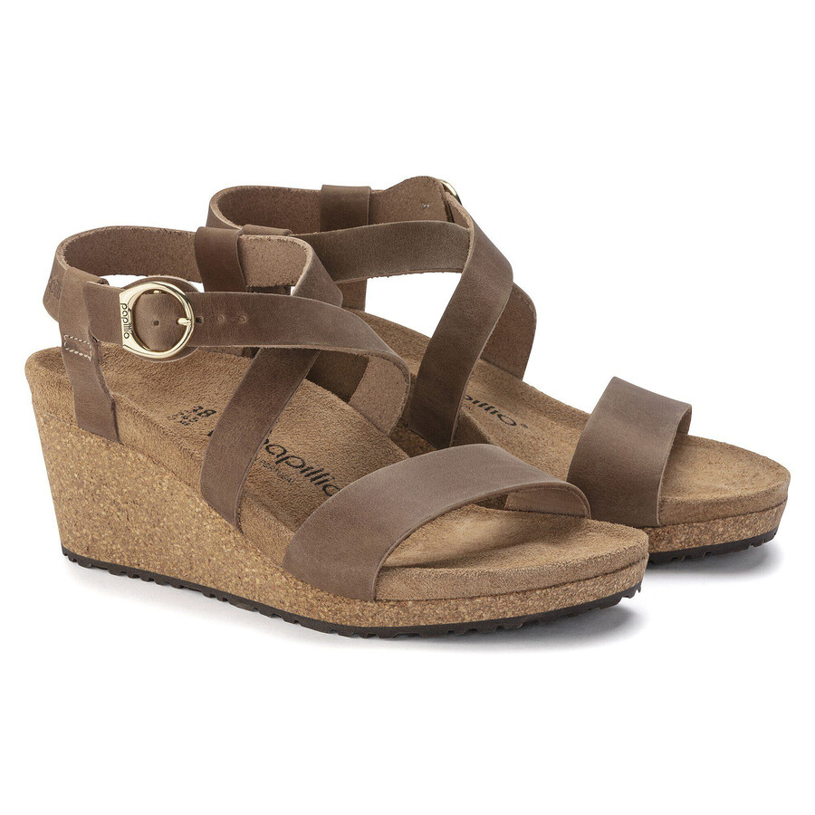sibyl ring-buckle natural leather cognac