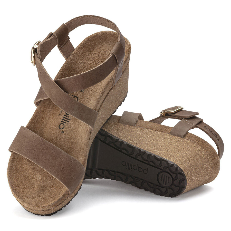 sibyl ring-buckle natural leather cognac