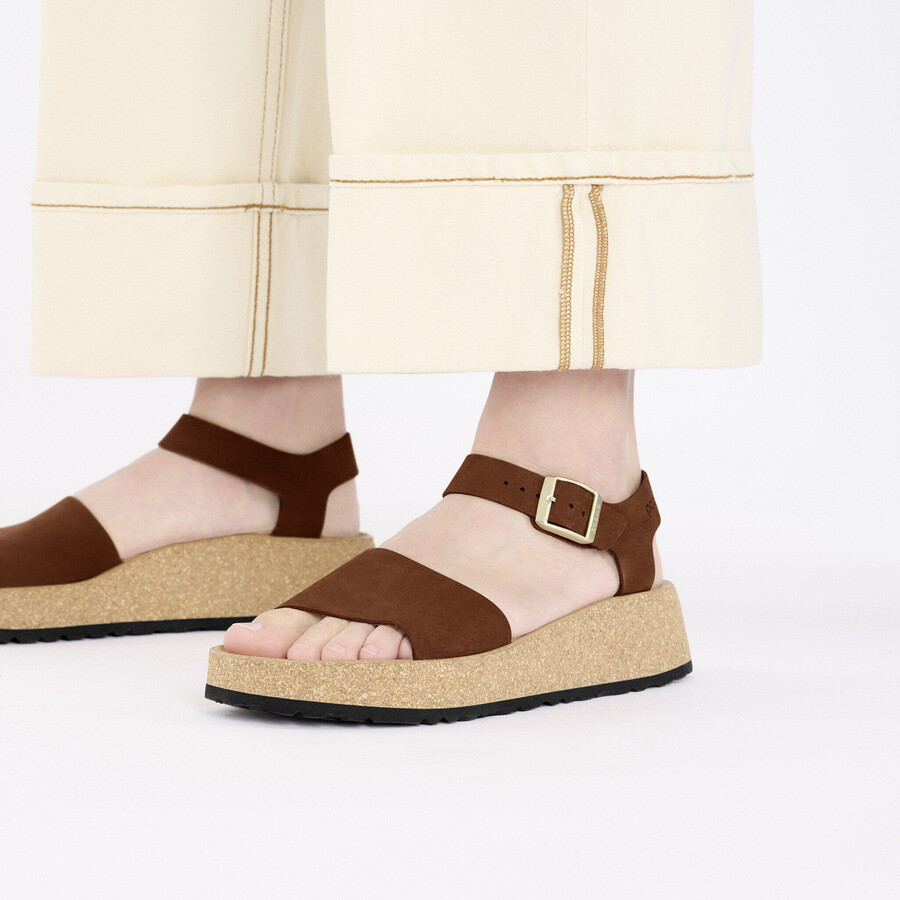 glenda nubuk leather