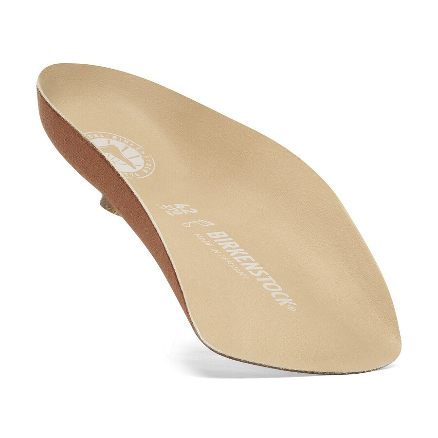 blue footbed heels leather