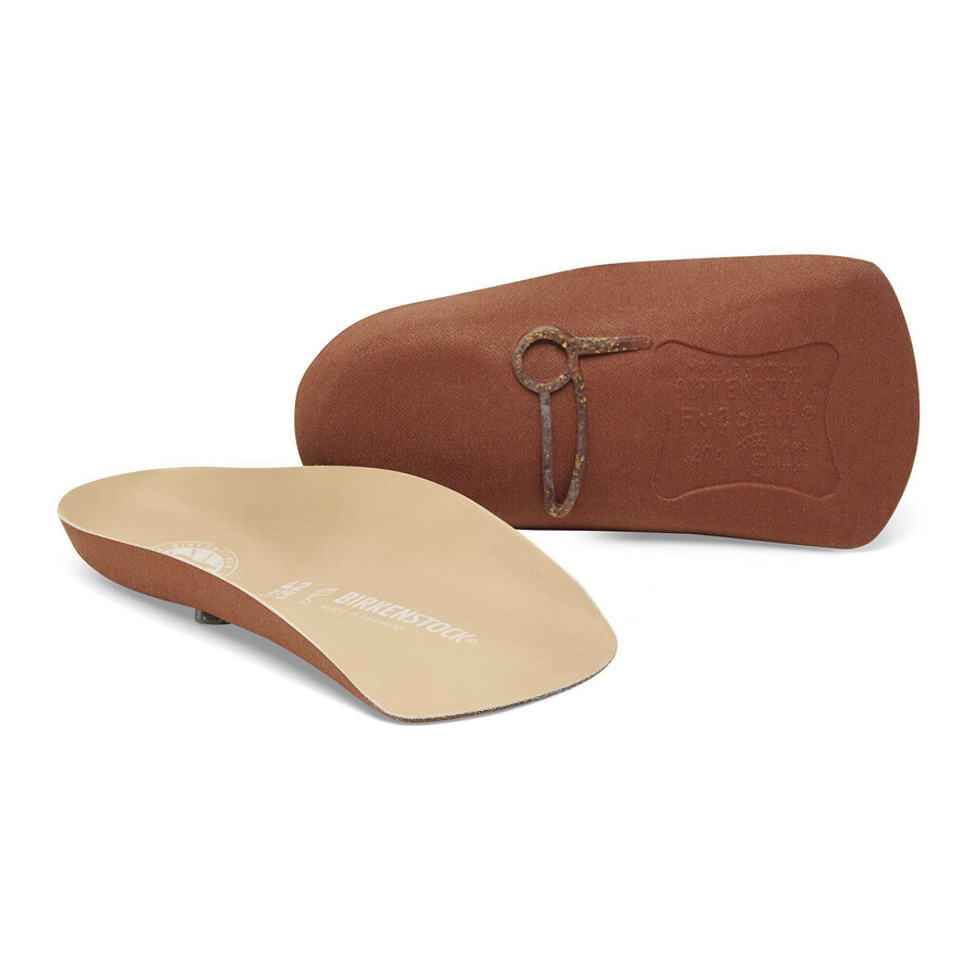 blue footbed heels leather
