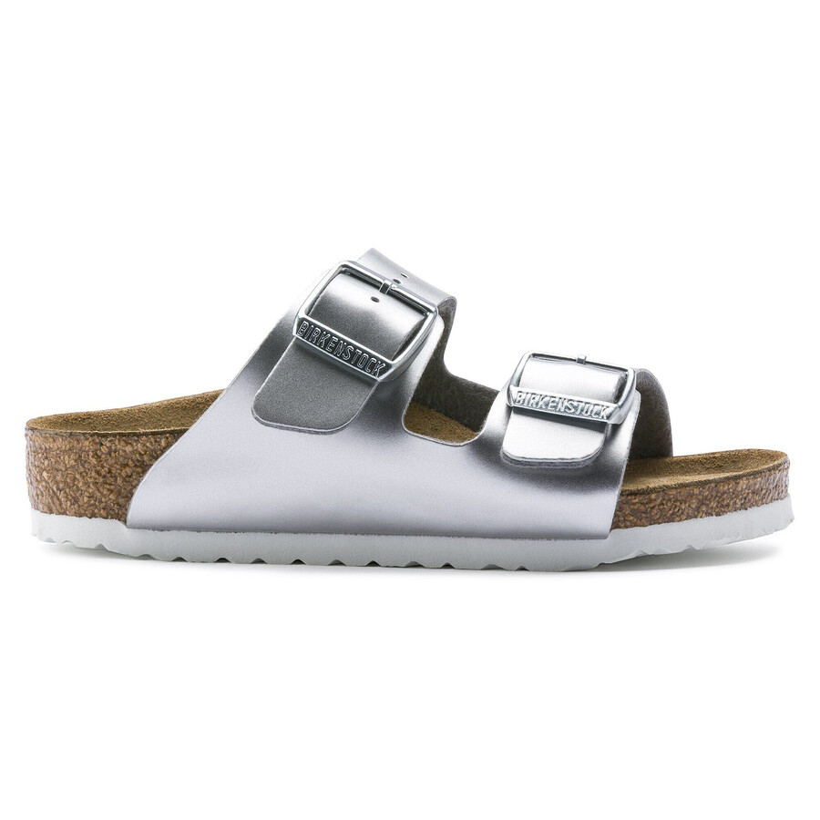 arizona kids birko-flor electric metallic silver