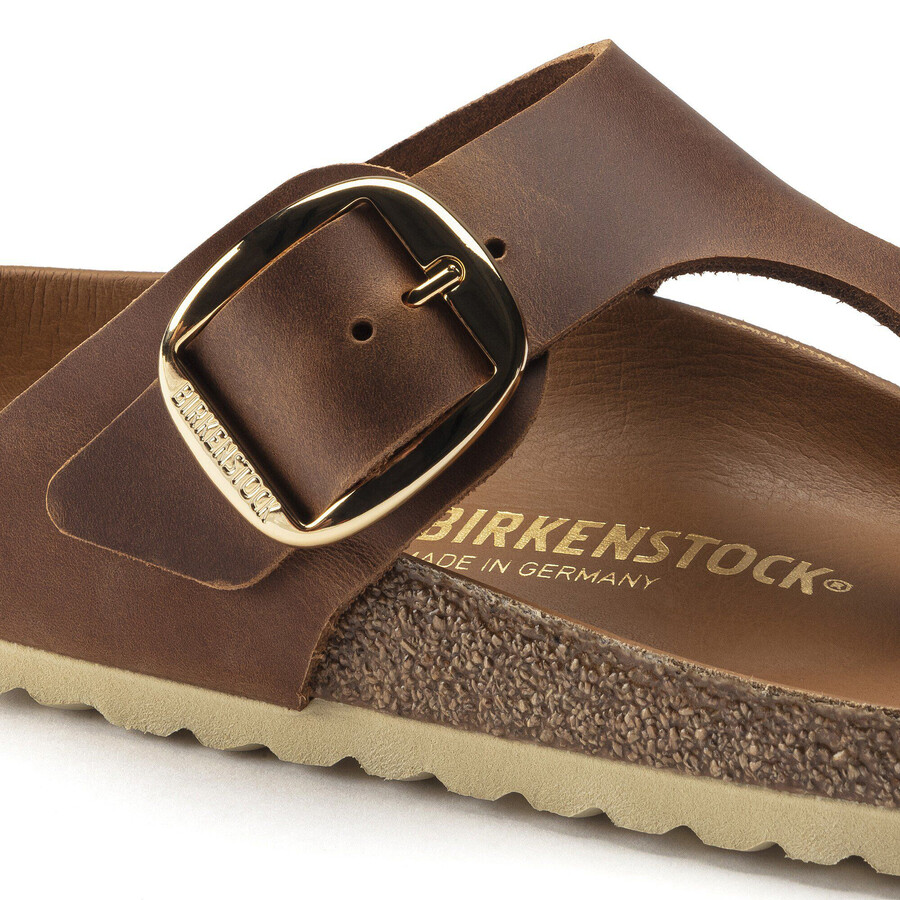 gizeh big buckle natural leather oiled