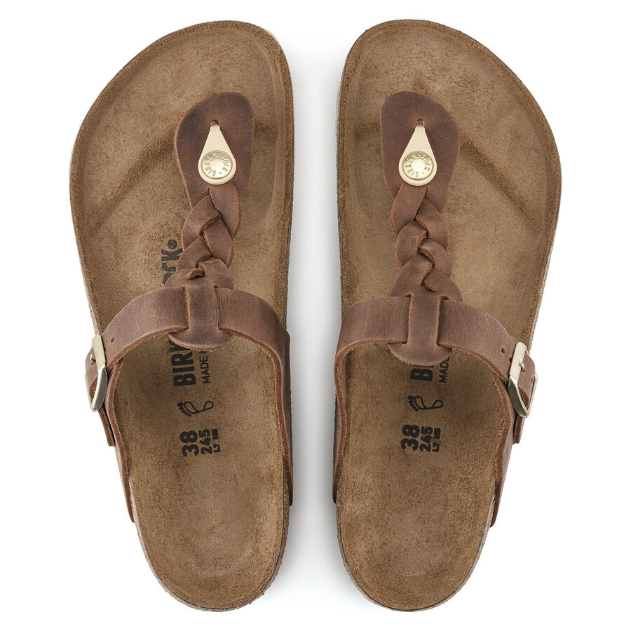 gizeh braided waxy leather