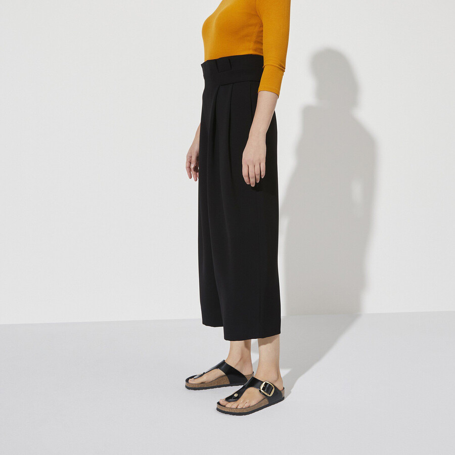 gizeh big buckle natural leather patent