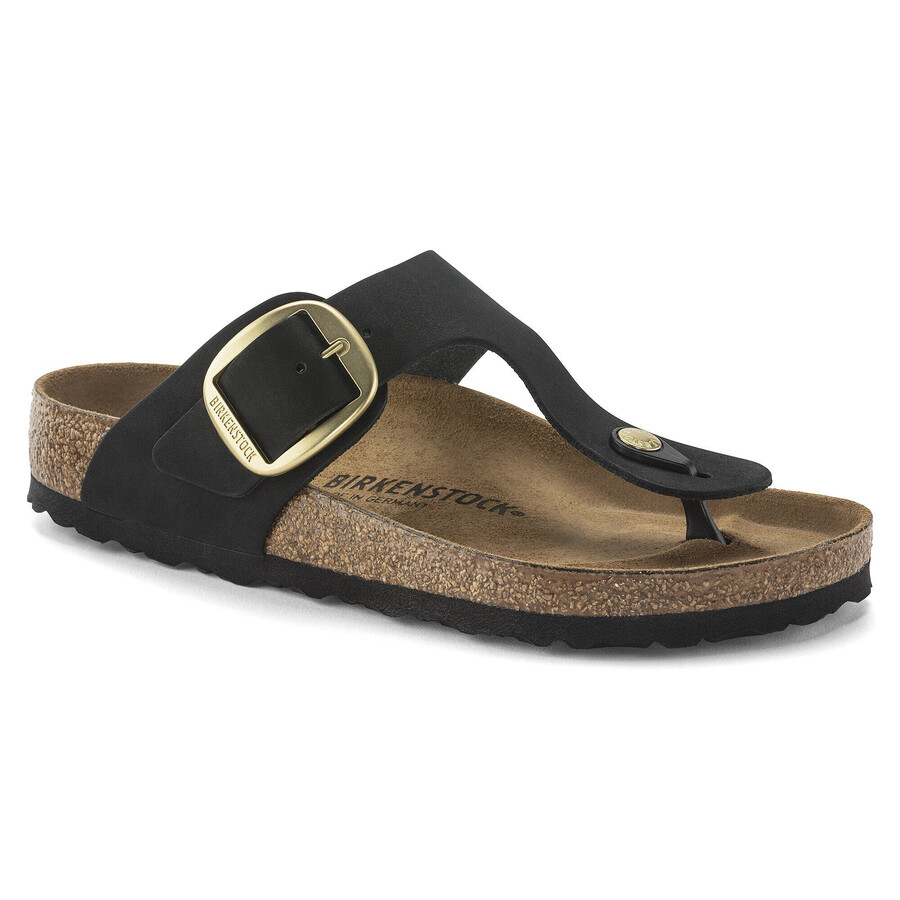 gizeh big buckle nubuk leather