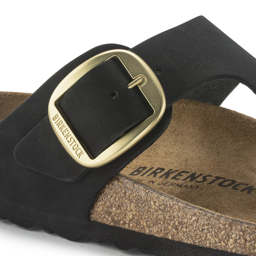 gizeh big buckle nubuk leather