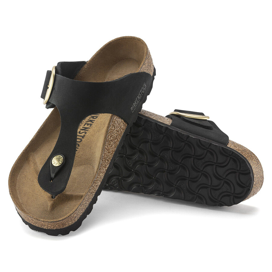 gizeh big buckle nubuk leather