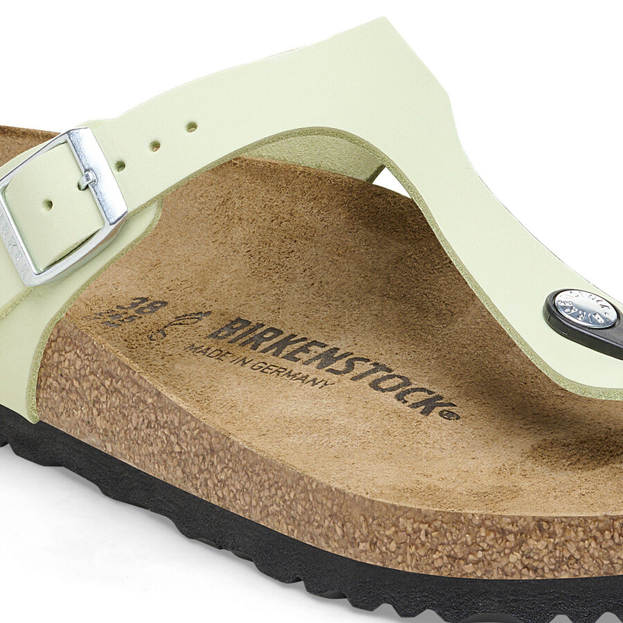 gizeh nubuck leather faded lime