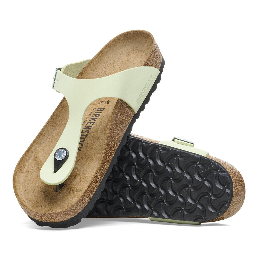 gizeh nubuck leather faded lime