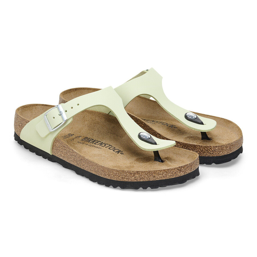 gizeh nubuck leather faded lime