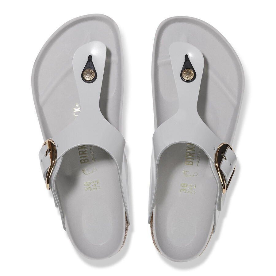 gizeh big buckle natural leather patent