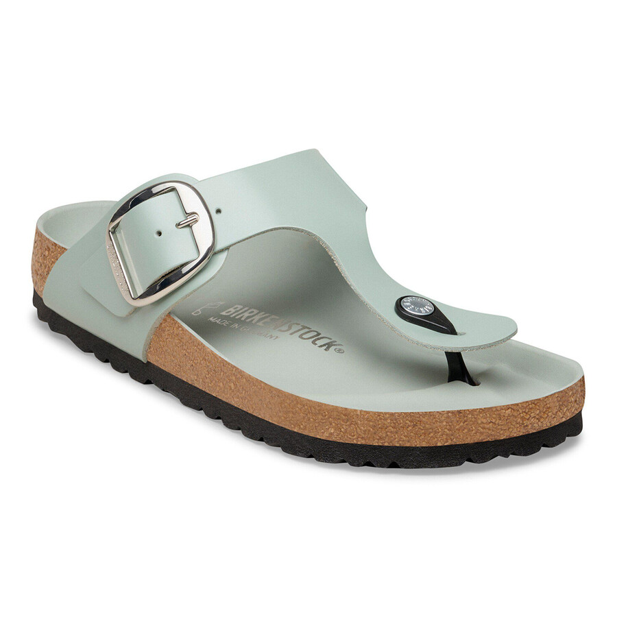 gizeh big buckle natural leather patent