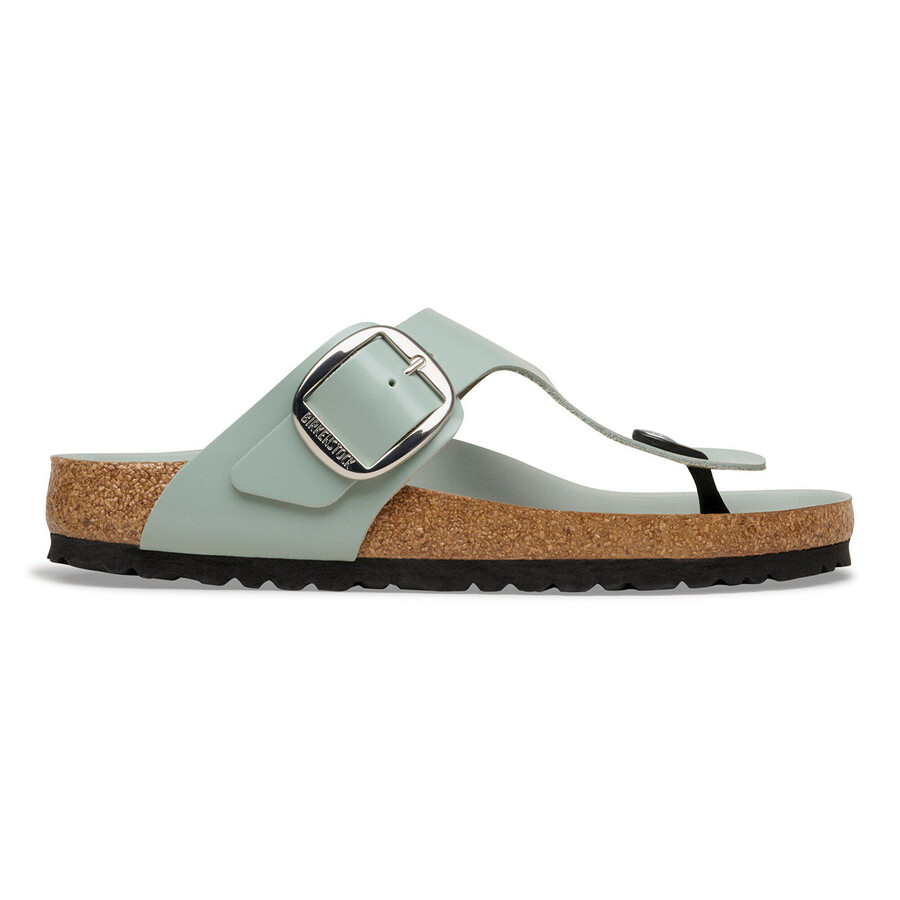 gizeh big buckle natural leather patent