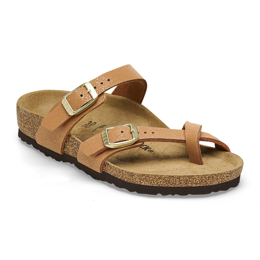 mayari kids birko-flor nubuck grained pecan