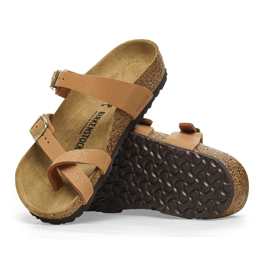 mayari kids birko-flor nubuck grained pecan