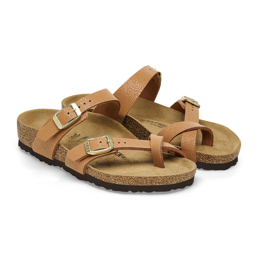 mayari kids birko-flor nubuck grained pecan