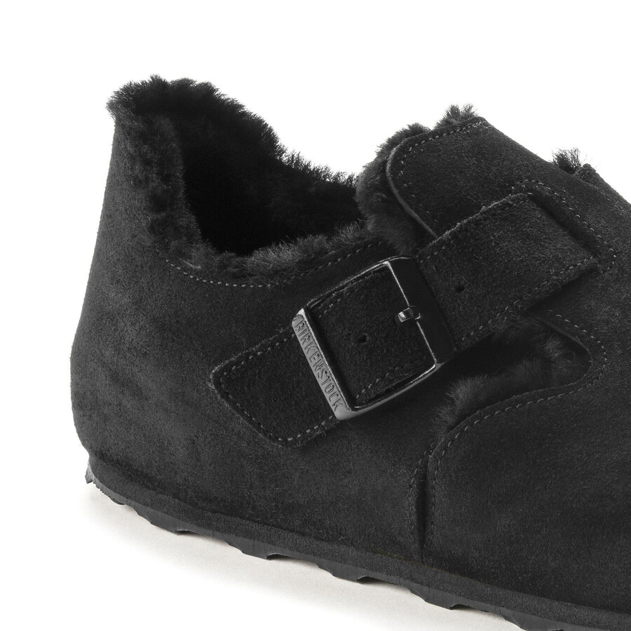 london shearling suede leather