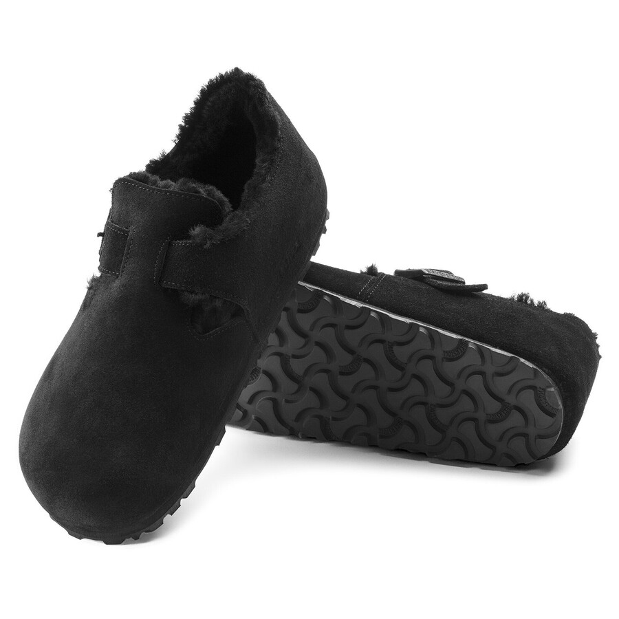 london shearling suede leather