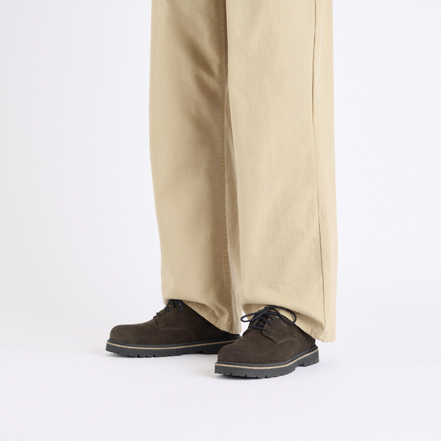 highwood lace low suede leather