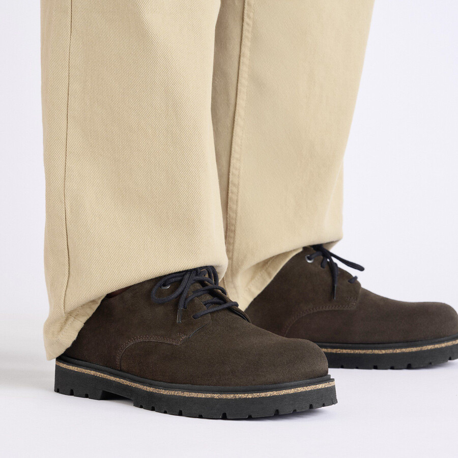 highwood lace low suede leather