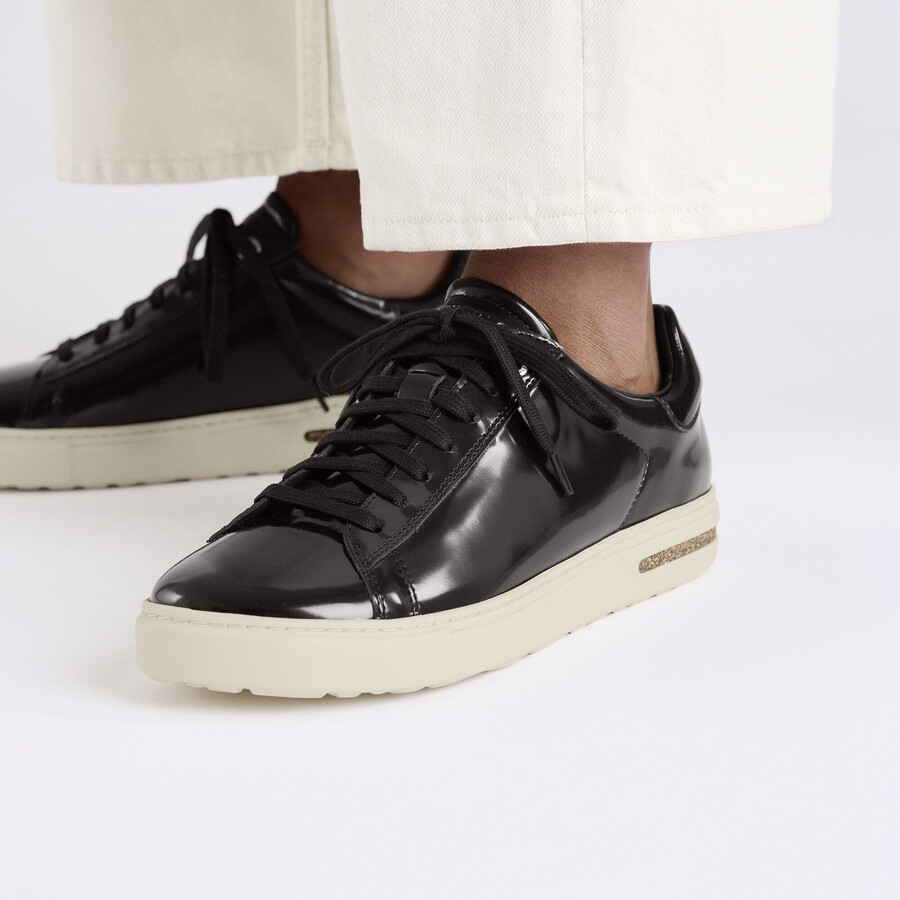bend low natural leather patent