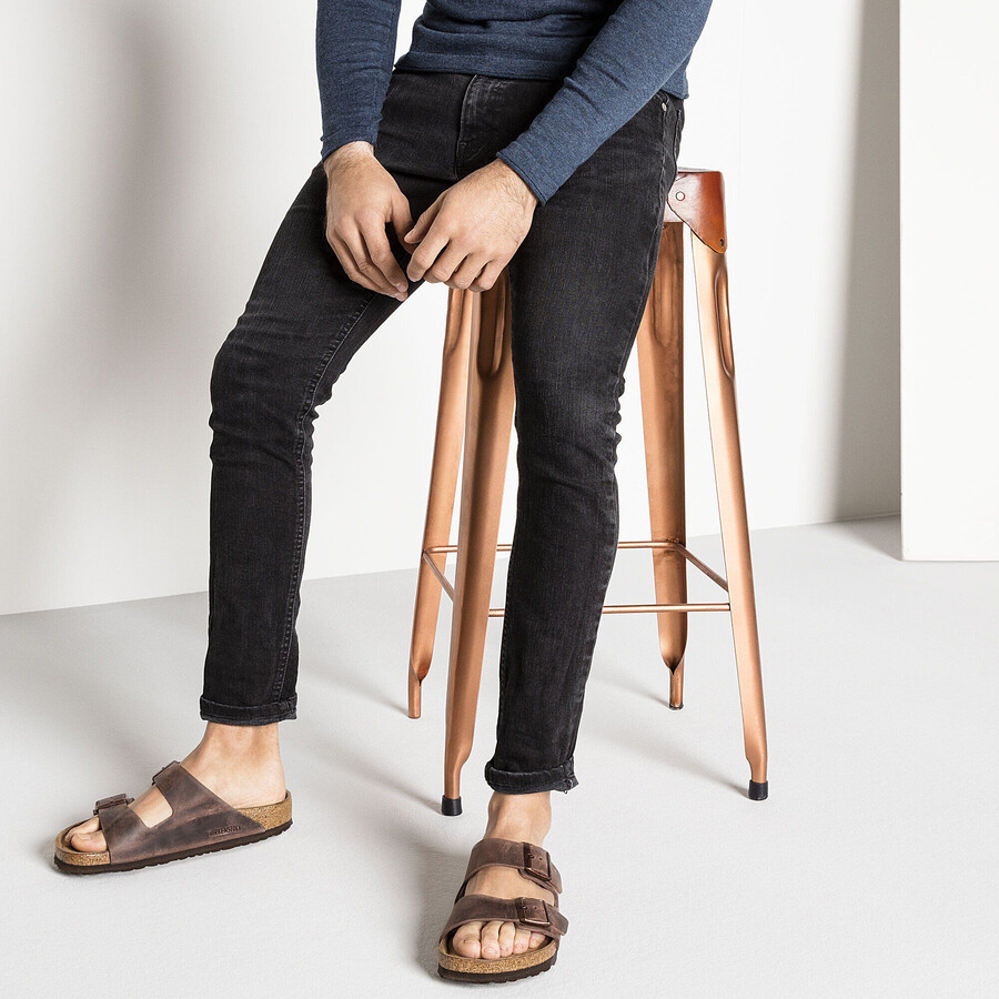 arizona soft footbed natural leather oiled