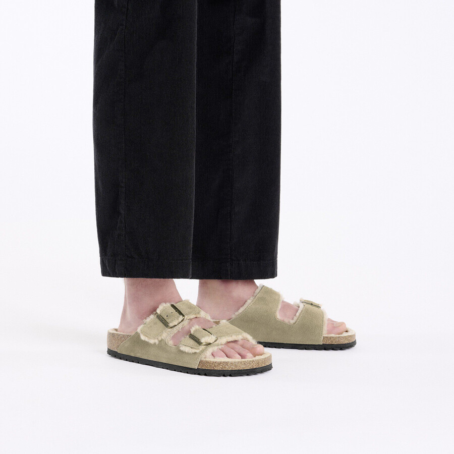 arizona shearling suede leather