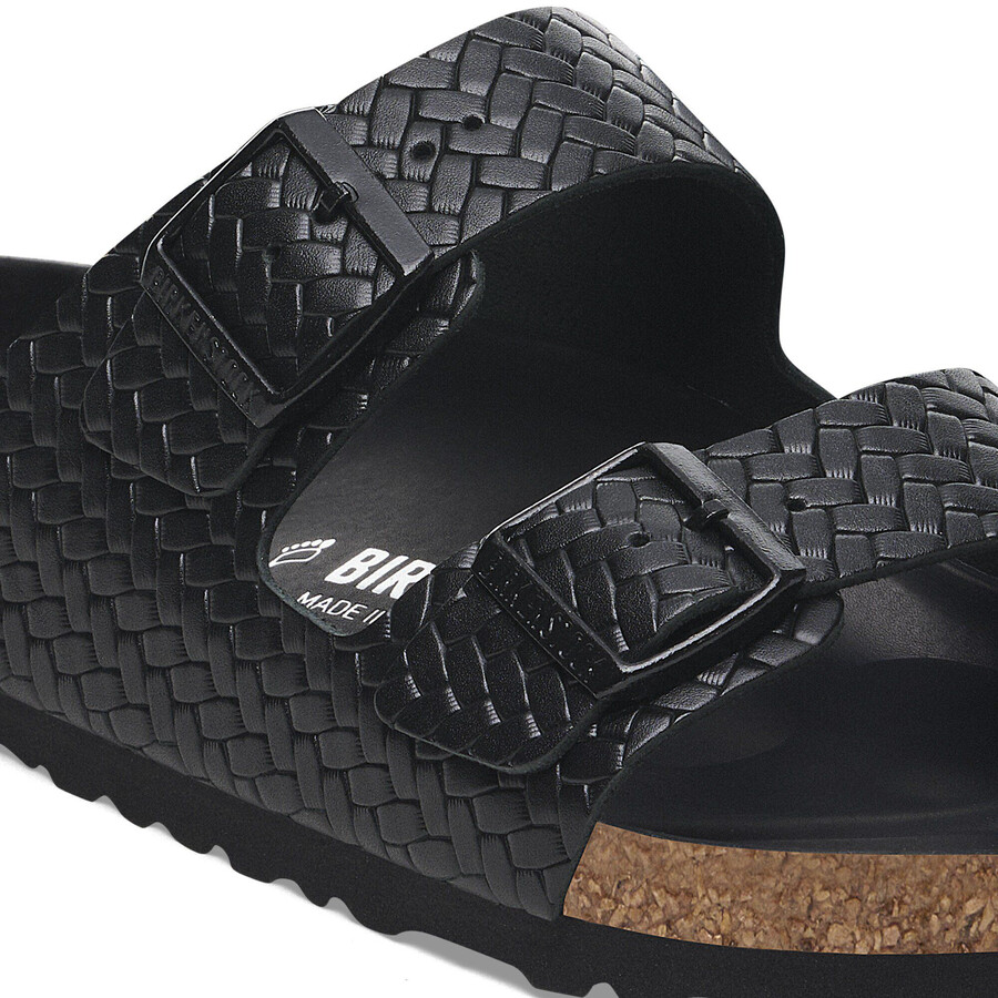 arizona rivet logo natural leather