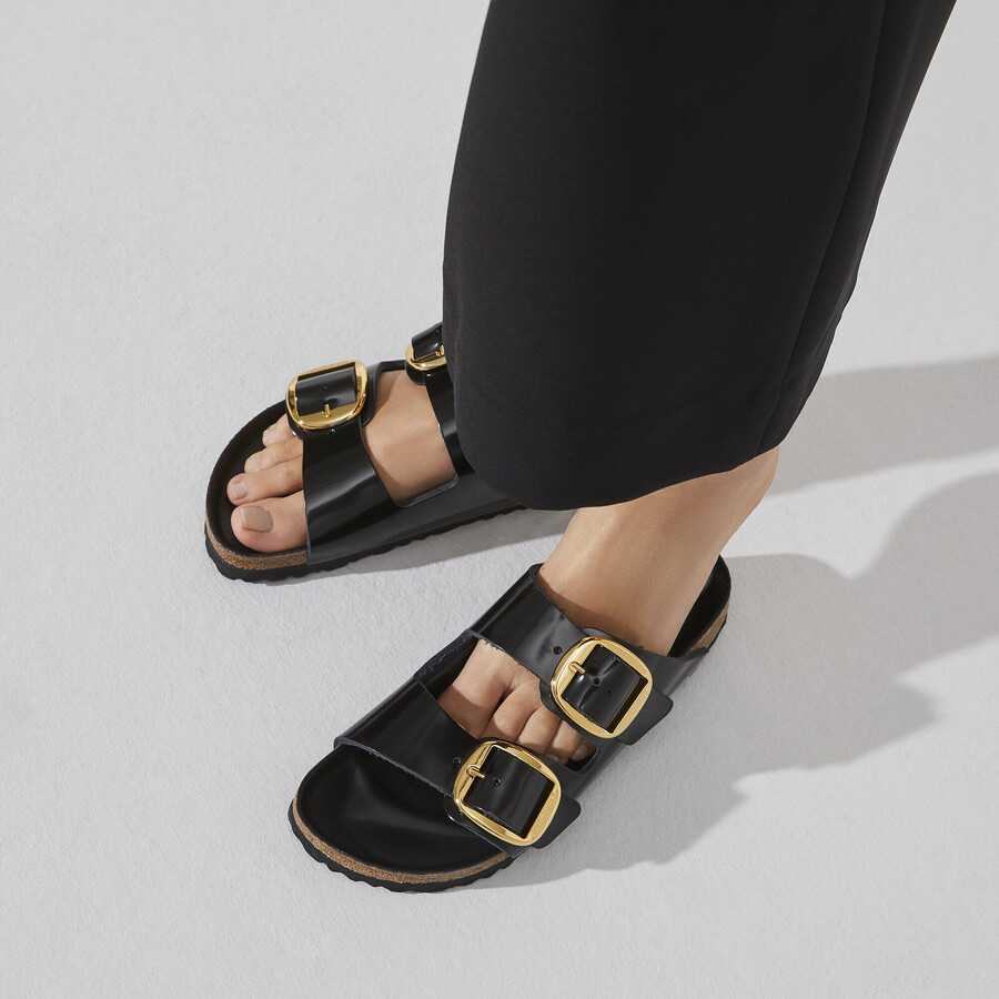 arizona big buckle natural leather patent