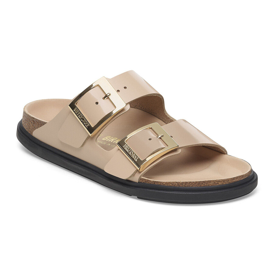 arizona droplet buckle natural leather patent