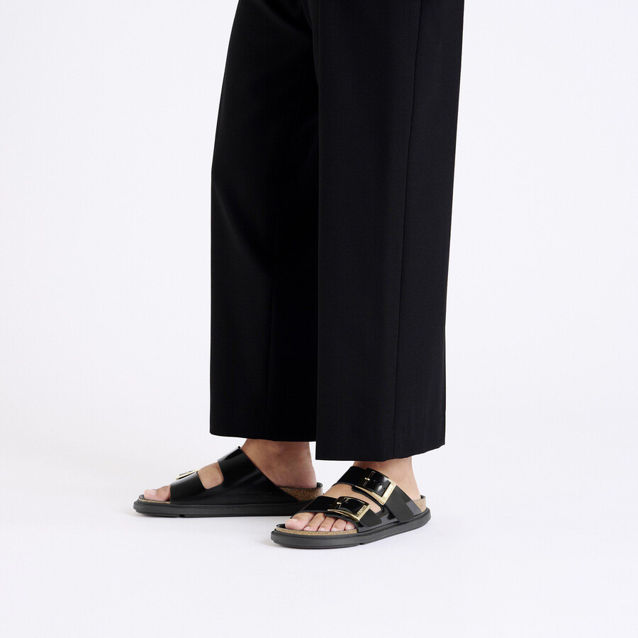 arizona droplet buckle natural leather patent