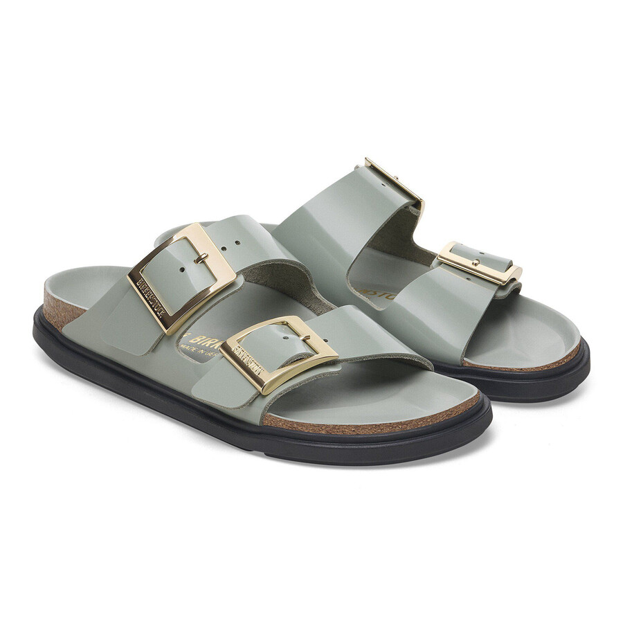arizona droplet buckle natural leather patent