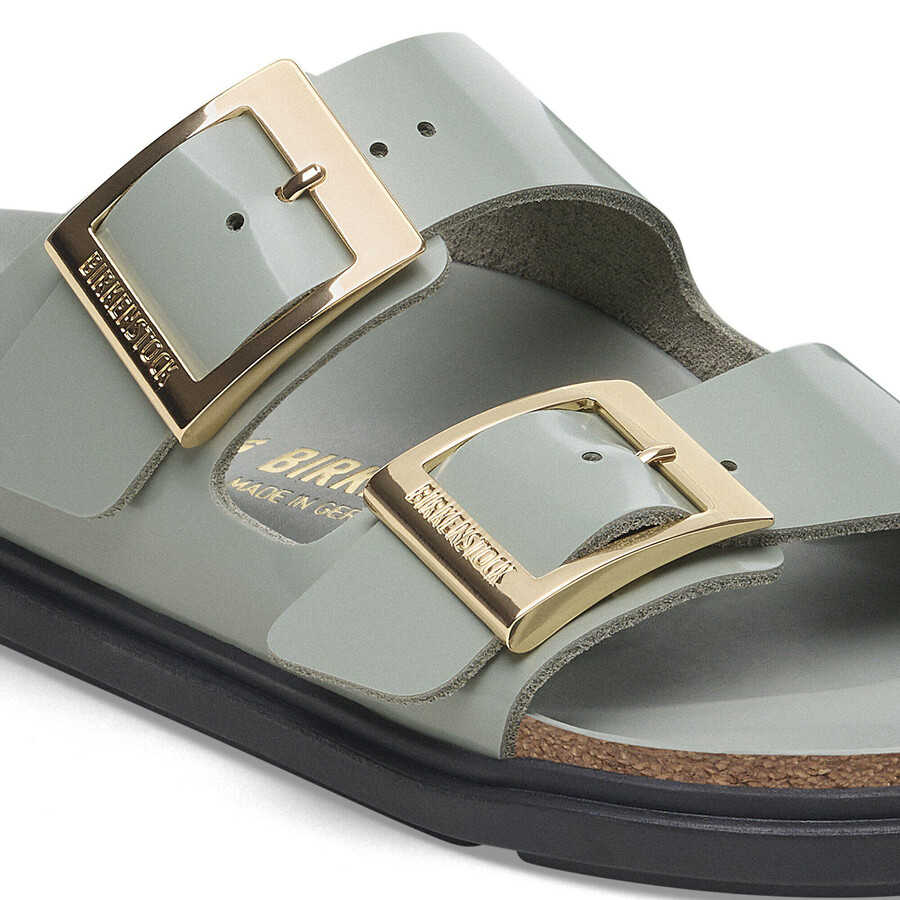 arizona droplet buckle natural leather patent