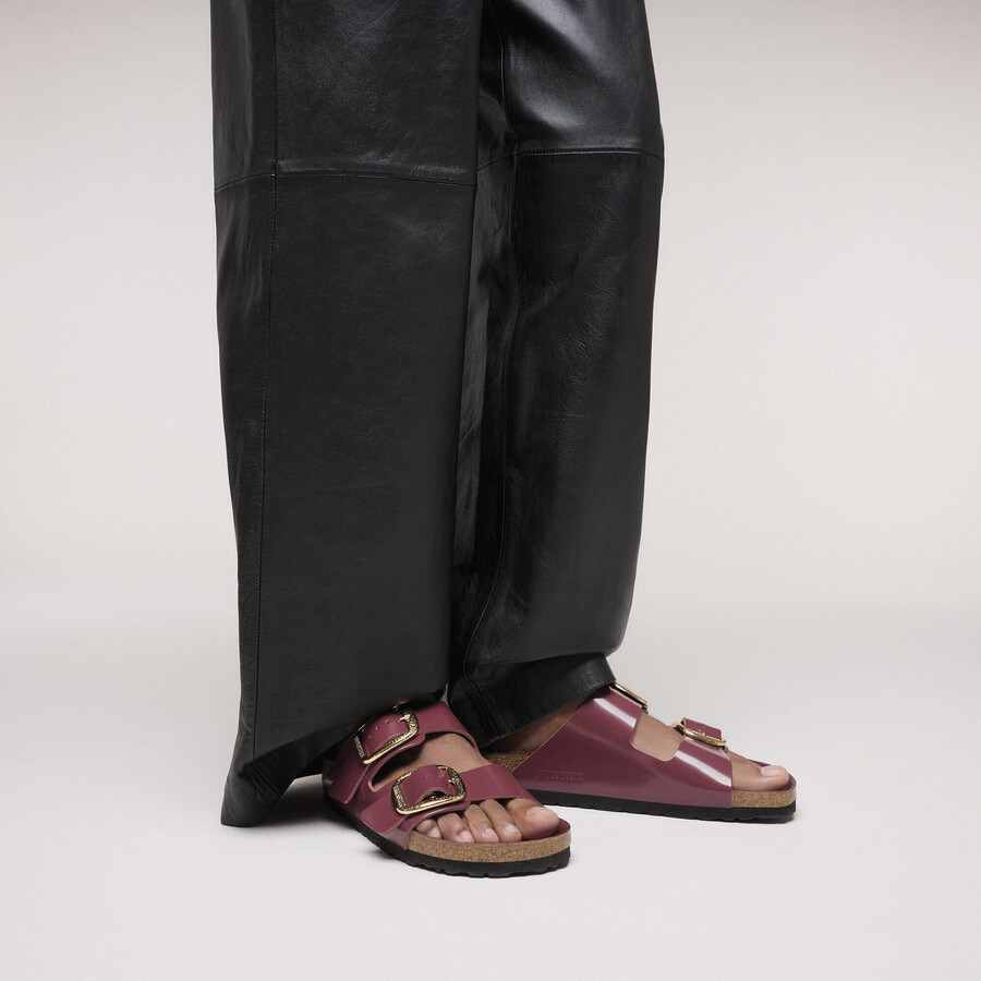 arizona big buckle natural leather patent