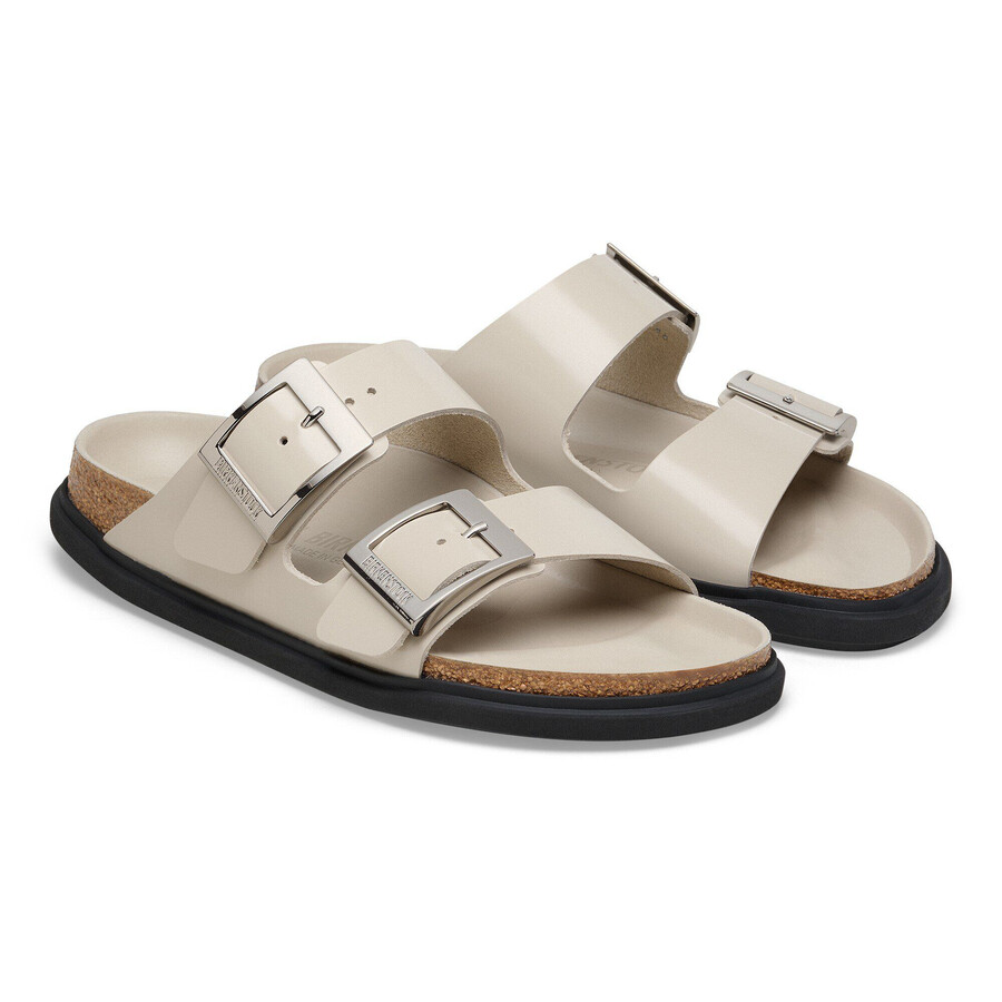 arizona droplet buckle natural leather patent