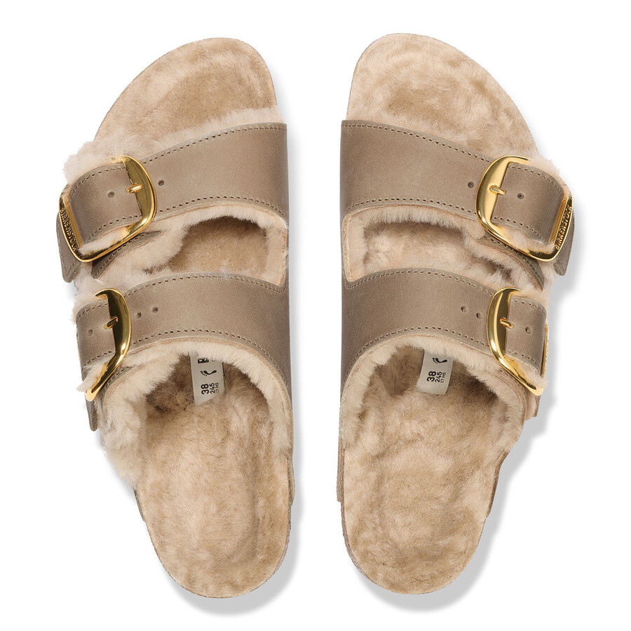 arizona big buckle shearling natural leather oiled
